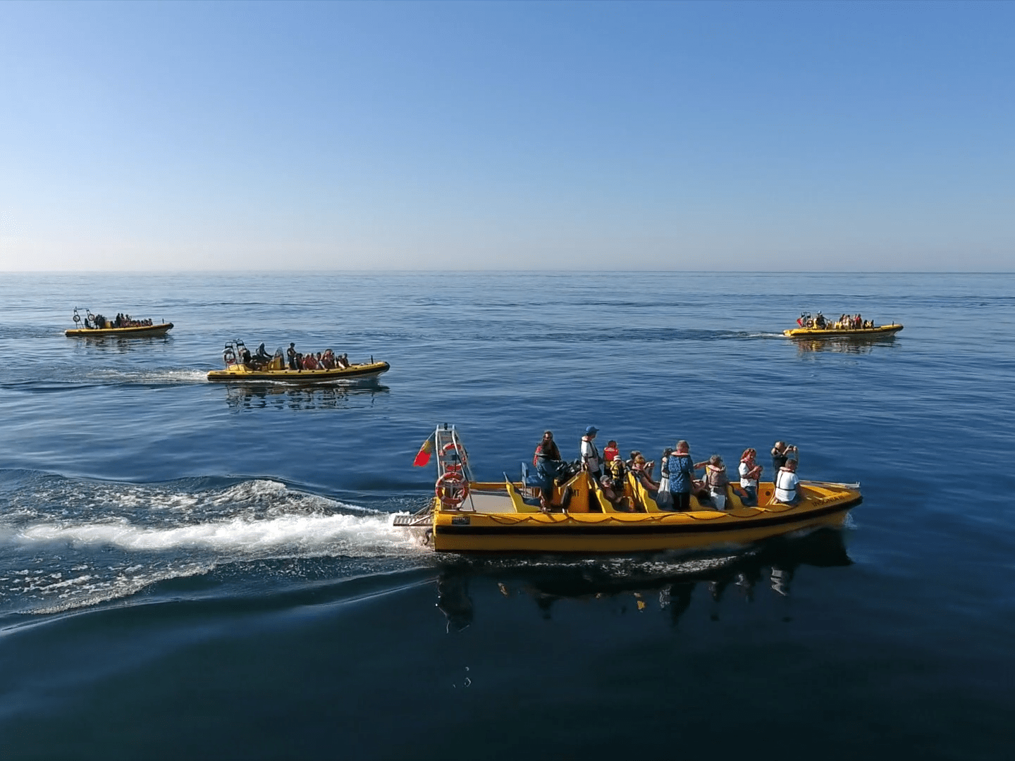 a small boat in a body of water