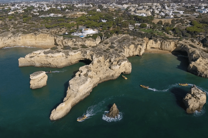 an island in the middle of a body of water